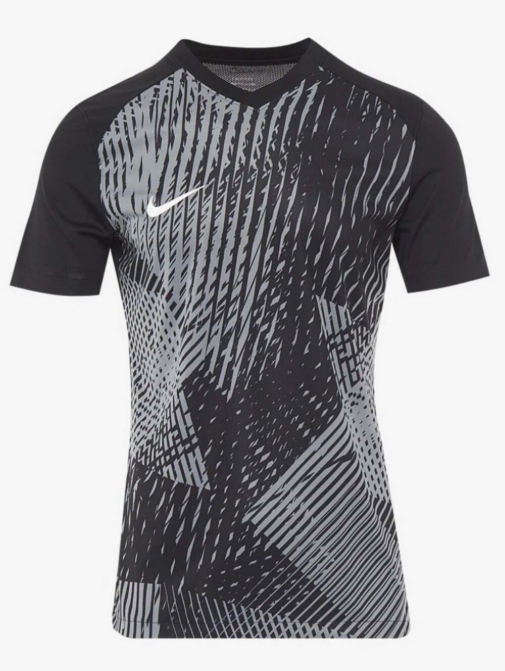 Nike Precision VI Dri Fit Lightweight Mesh Soccer Tee Black/Gray